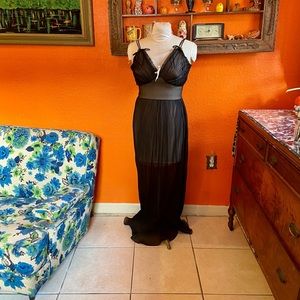 1950s Pleated Nylon Négligée